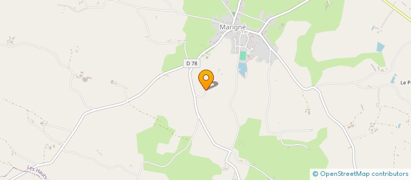 localisation de l'entreprise SCI EDE  LES HAUTS-D'ANJOU