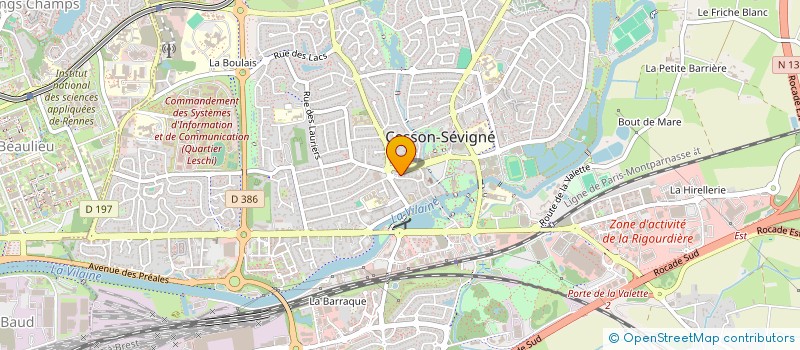 localisation de l'entreprise SCI EDEL INVEST  CESSON-SEVIGNE