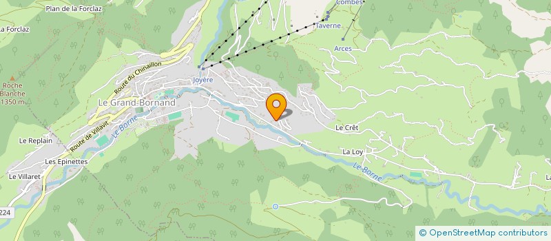 localisation de l'entreprise SCI EDELAVISA  LE GRAND-BORNAND