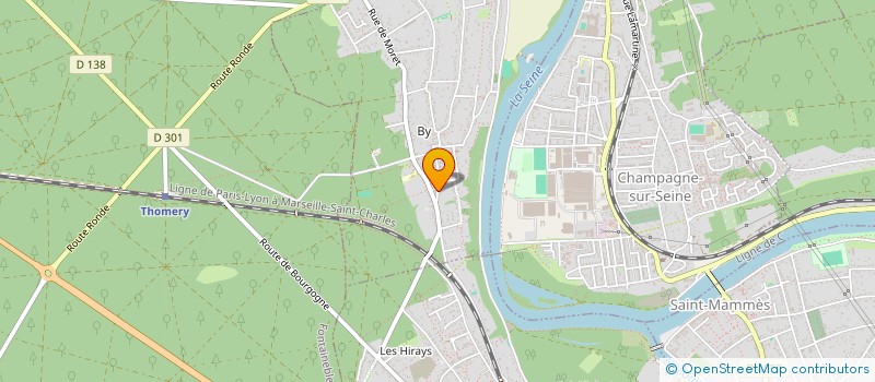 localisation de l'entreprise SCI EDELCO FONTAINEBLEAU  THOMERY