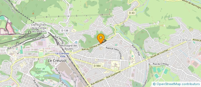 localisation de l'entreprise SCI EDELI à LE CREUSOT