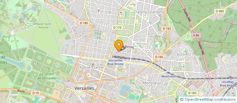 localisation de l'entreprise SCI EDELINE-CYRANO à VERSAILLES