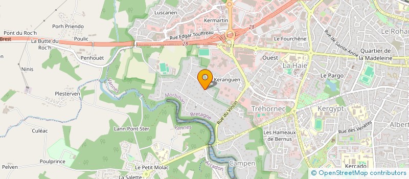 localisation de l'entreprise SCI EDELWEISS à VANNES