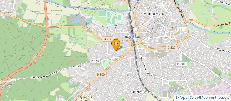 localisation de l'entreprise SCI EDELWEISS  HAGUENAU