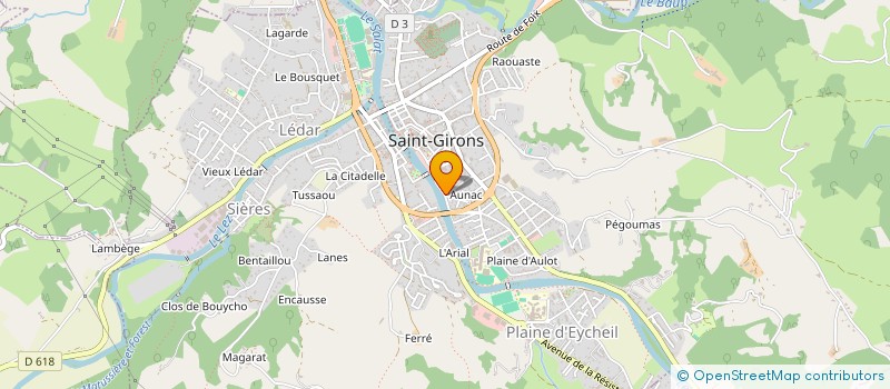 localisation de l'entreprise SCI EDELWEISS à SAINT-GIRONS