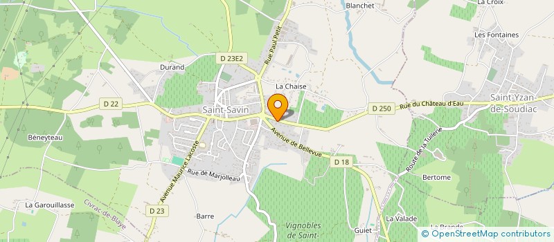 localisation de l'entreprise SCI EDELWEISS à SAINT-SAVIN