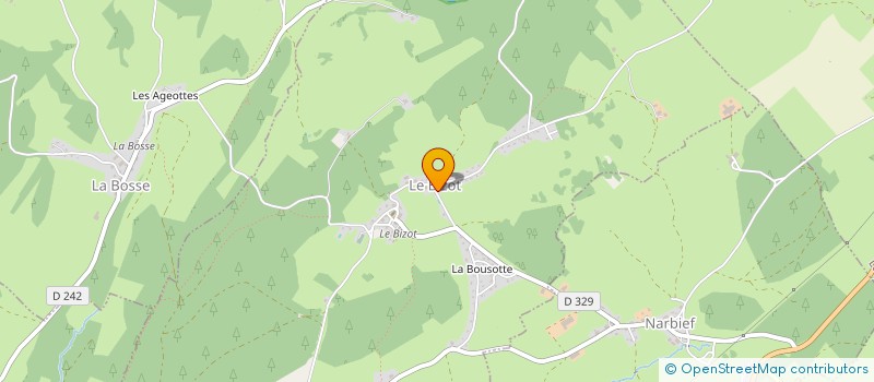 localisation de l'entreprise SCI EDELWEISS  BIZOT (LE)