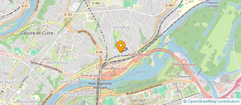 localisation de l'entreprise SCI EDELWEISS  CALUIRE-ET-CUIRE