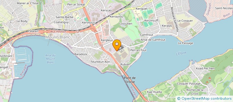 localisation de l'entreprise SCI EDELWENN  LE RELECQ-KERHUON