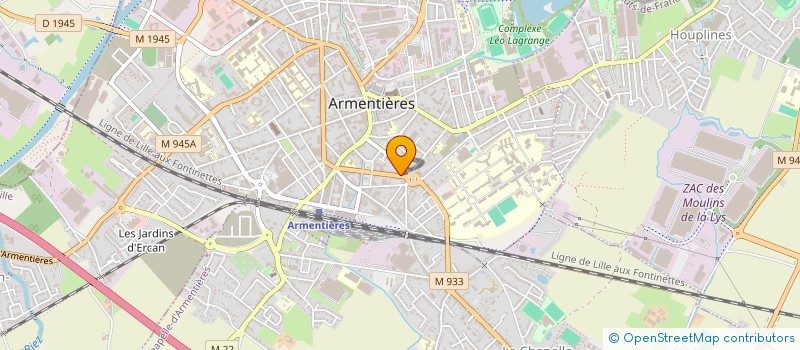 localisation de l'entreprise SCI EDEM  ARMENTIERES