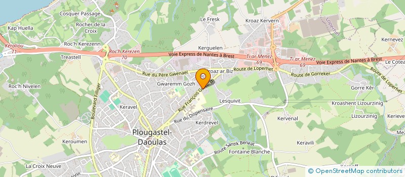 localisation de l'entreprise SCI EDEM  PLOUGASTEL-DAOULAS