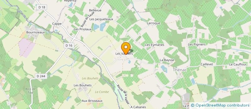 localisation de l'entreprise SCI EDEN 24  THENAC