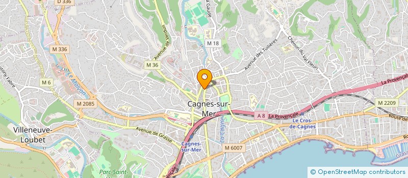 localisation de l'entreprise SCI EDEN à CAGNES SUR MER