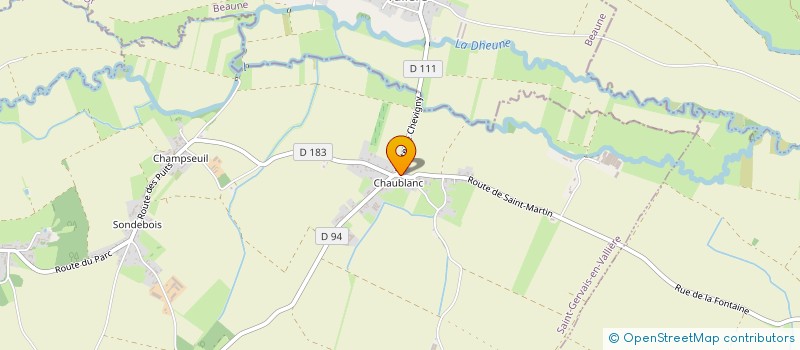 localisation de l'entreprise SCI EDEN  SAINT-GERVAIS-EN-VALLIERE