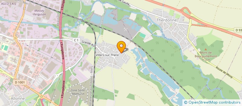 localisation de l'entreprise SCI EDEN  ALLONNE