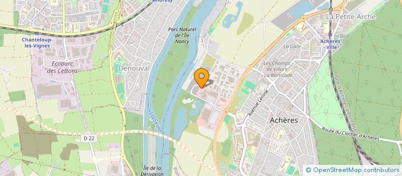 localisation de l'entreprise SCI EDEN  ACHERES