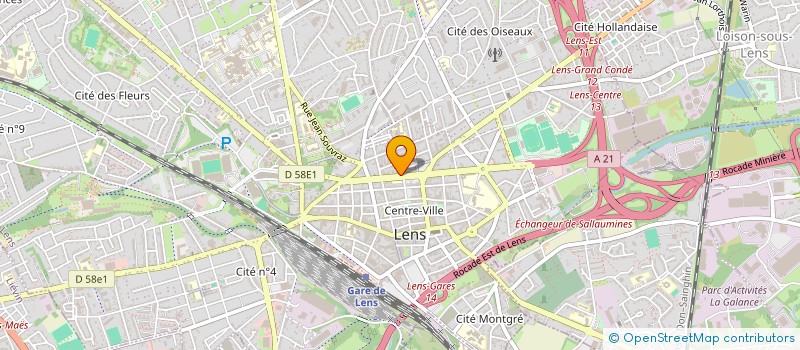 localisation de l'entreprise SCI EDEN  LENS