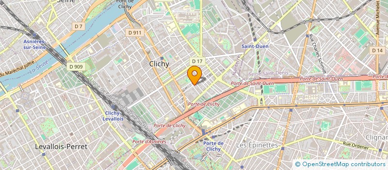 localisation de l'entreprise SCI EDEN 92 à CLICHY