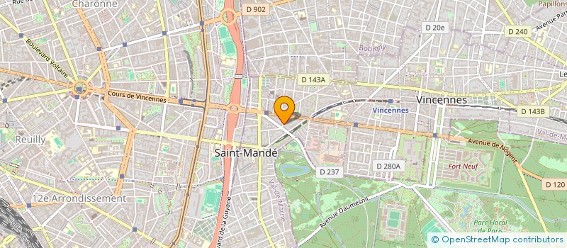 localisation de l'entreprise SCI EDEN à SAINT-MANDE