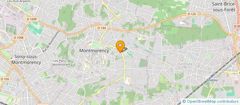 localisation de l'entreprise SCI EDEN 95  MONTMORENCY