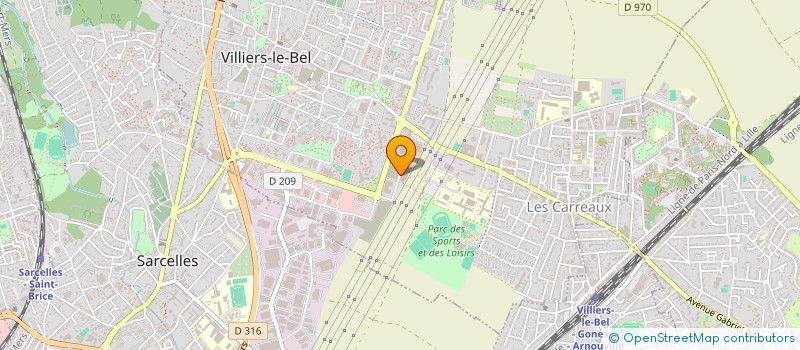 localisation de l'entreprise SCI EDEN CARE  VILLIERS-LE-BEL