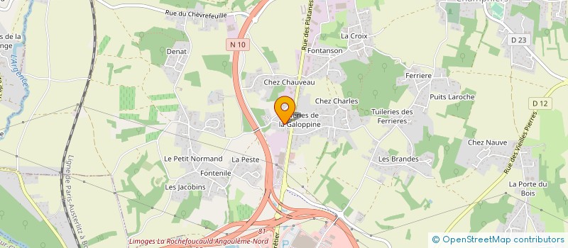 localisation de l'entreprise SCI EDEN IMMO à CHAMPNIERS