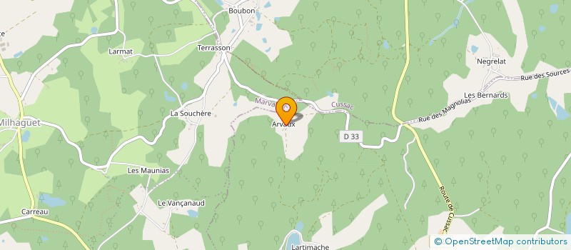 localisation de l'entreprise SCI EDEN MALPEYRE à MARVAL