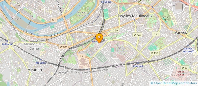 localisation de l'entreprise SCI EDEN OF JACKIE à ISSY-LES-MOULINEAUX