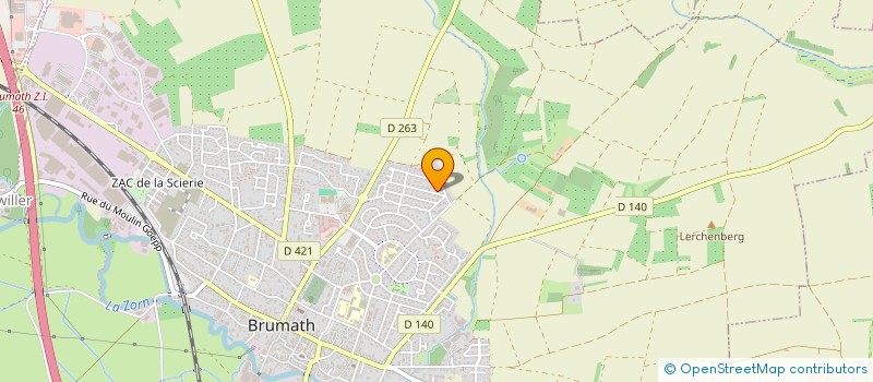 localisation de l'entreprise SCI EDEN ROCK  BRUMATH