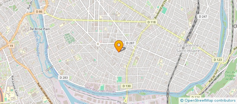 localisation de l'entreprise SCI EDEN ROUSSES à ST MAUR DES FOSSES