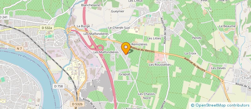 localisation de l'entreprise SCI EDEN SANTE  MERCUROL-VEAUNES