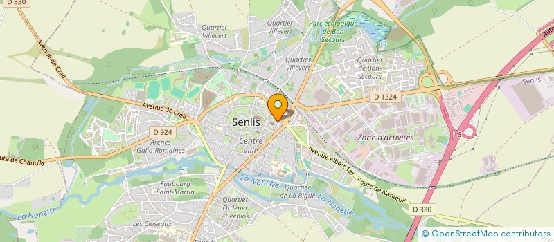 localisation de l'entreprise SCI EDENE  SENLIS