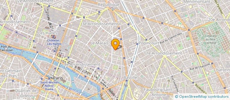 localisation de l'entreprise SCI EDGAR  PARIS