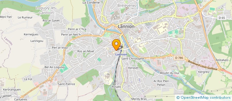 localisation de l'entreprise SCI EDGAR DE KERGARIOU  LANNION