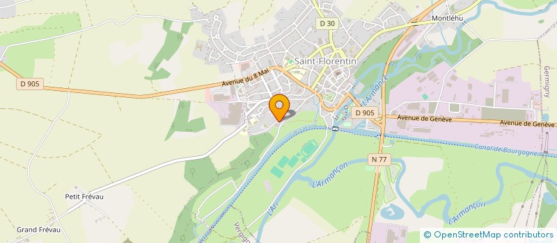 localisation de l'entreprise SCI EDGARD  SAINT-FLORENTIN