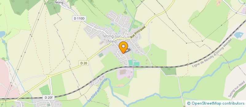 localisation de l'entreprise SCI EDGC  TETING-SUR-NIED