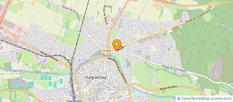 localisation de l'entreprise SCI EDI  HAGUENAU