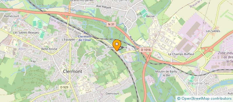 localisation de l'entreprise SCI EDI TAL à CLERMONT