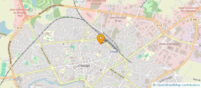 localisation de l'entreprise SCI EDICA à CHOLET