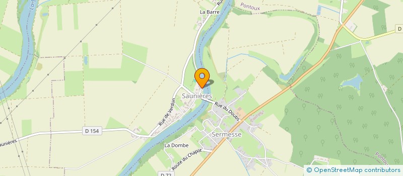 localisation de l'entreprise SCI EDIFICES  SAUNIERES