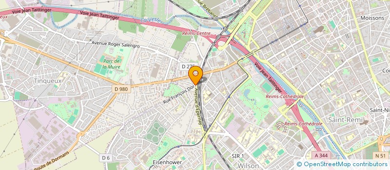 localisation de l'entreprise SCI EDIFICIO  REIMS