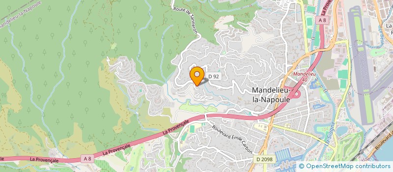 localisation de l'entreprise SCI EDIFLO à MANDELIEU-LA-NAPOULE