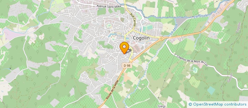 localisation de l'entreprise SCI EDIQUA  COGOLIN