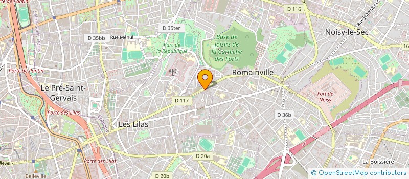 localisation de l'entreprise SCI EDIQUENT à ROMAINVILLE