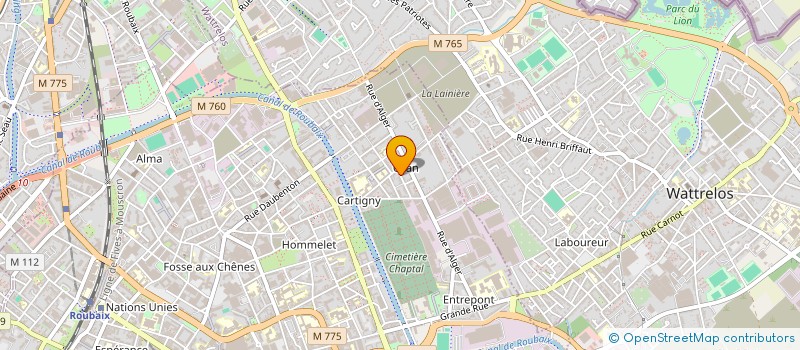 localisation de l'entreprise SCI EDISON  ROUBAIX