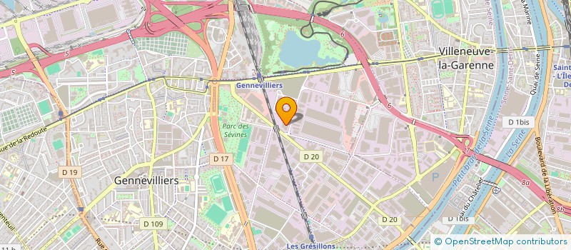 localisation de l'entreprise SCI EDISON à GENNEVILLIERS