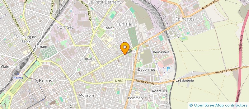 localisation de l'entreprise SCI EDISTONE  REIMS