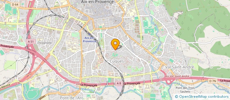 localisation de l'entreprise SCI EDITA à AIX-EN-PROVENCE