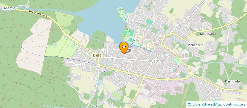 localisation de l'entreprise SCI EDITH  SOUSTONS