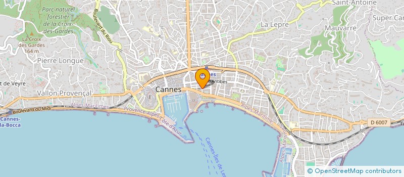 localisation de l'entreprise SCI EDITH CAVELL à CANNES